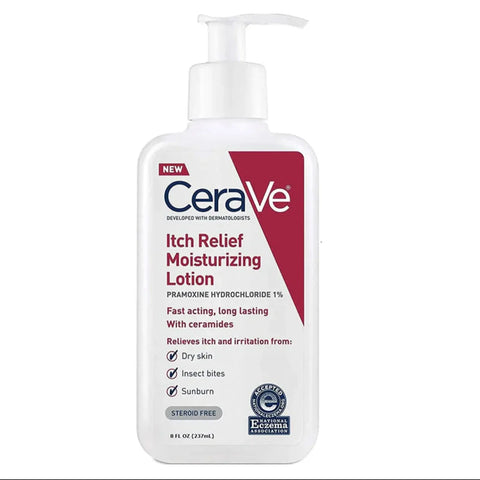 CeraVe Itch Relief Moisturizing Lotion – Fast-Acting Dry Skin Relief with Pramoxine Hydrochloride & Ceramides – 237ml