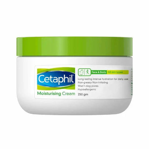 Cetaphil Moisturizing Cream – Rich Hydration for Dry & Sensitive Skin with Almond Oil, Glycerin & Vitamin E – 250g