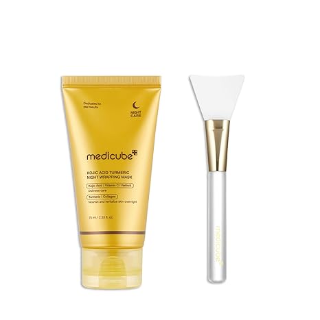 Medicube Kojic Acid Turmeric Night Wrapping Mask – Brightening, Repairing & Hydrating Overnight Treatment