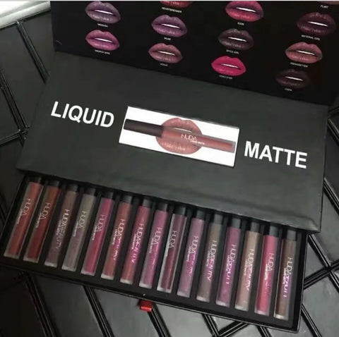 Liquid Matte Lipgloss Lip Gloss makeup Long Lasting Waterproof Liquid Lipsticks cosmetic 16 Colors Set Beauty